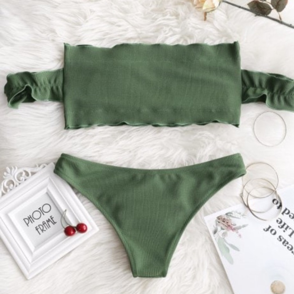 Olive Green bathing suite